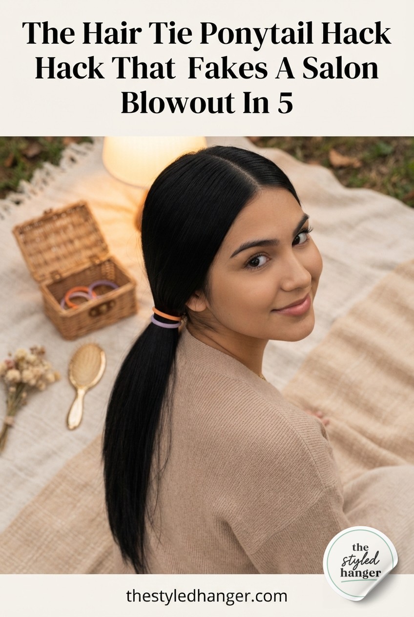 The Hair Tie Ponytail Hack That Fakes A Salon Blowout In 5