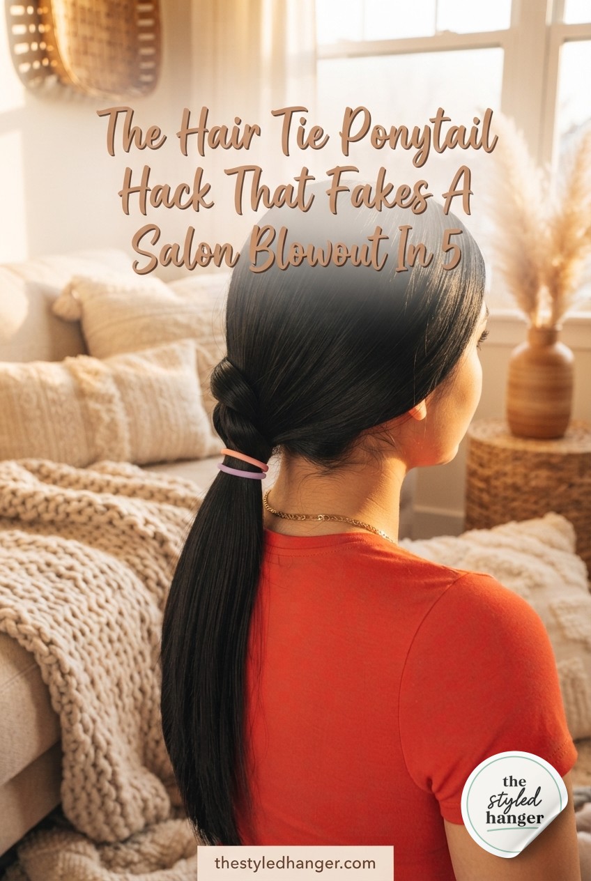 The Hair Tie Ponytail Hack That Fakes A Salon Blowout In 5
