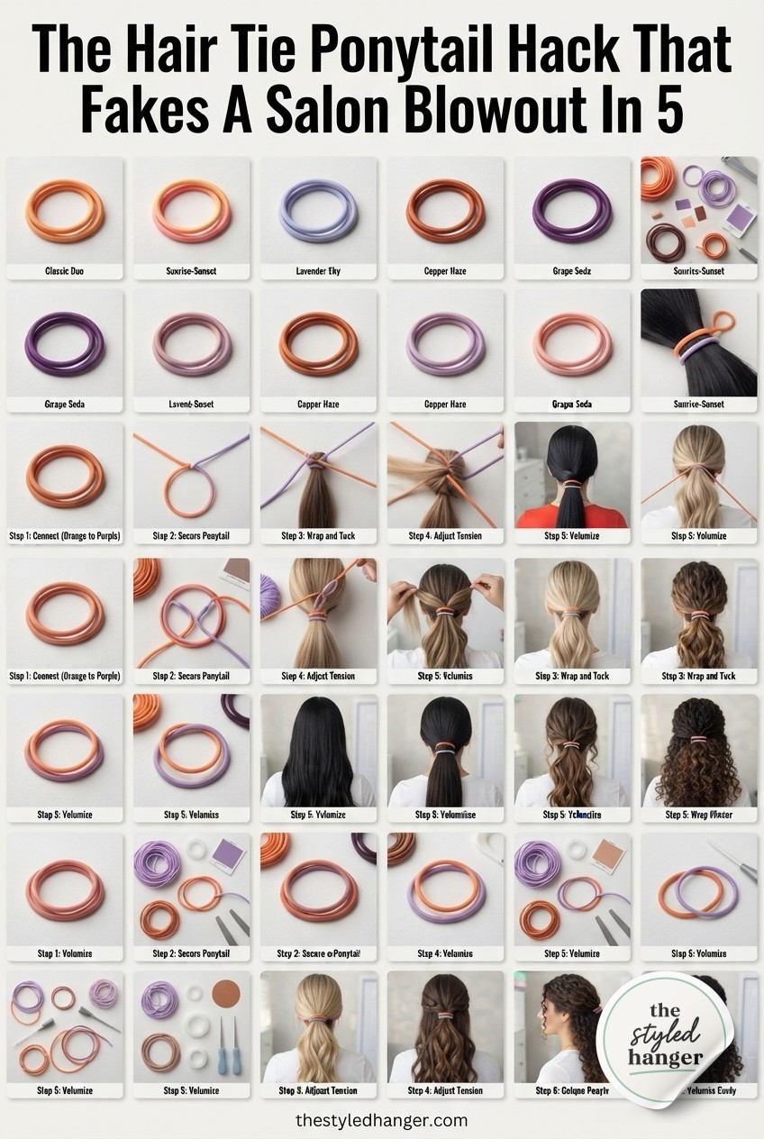 The Hair Tie Ponytail Hack That Fakes A Salon Blowout In 5