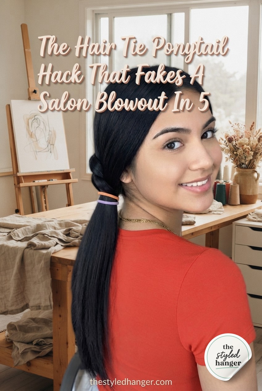 The Hair Tie Ponytail Hack That Fakes A Salon Blowout In 5