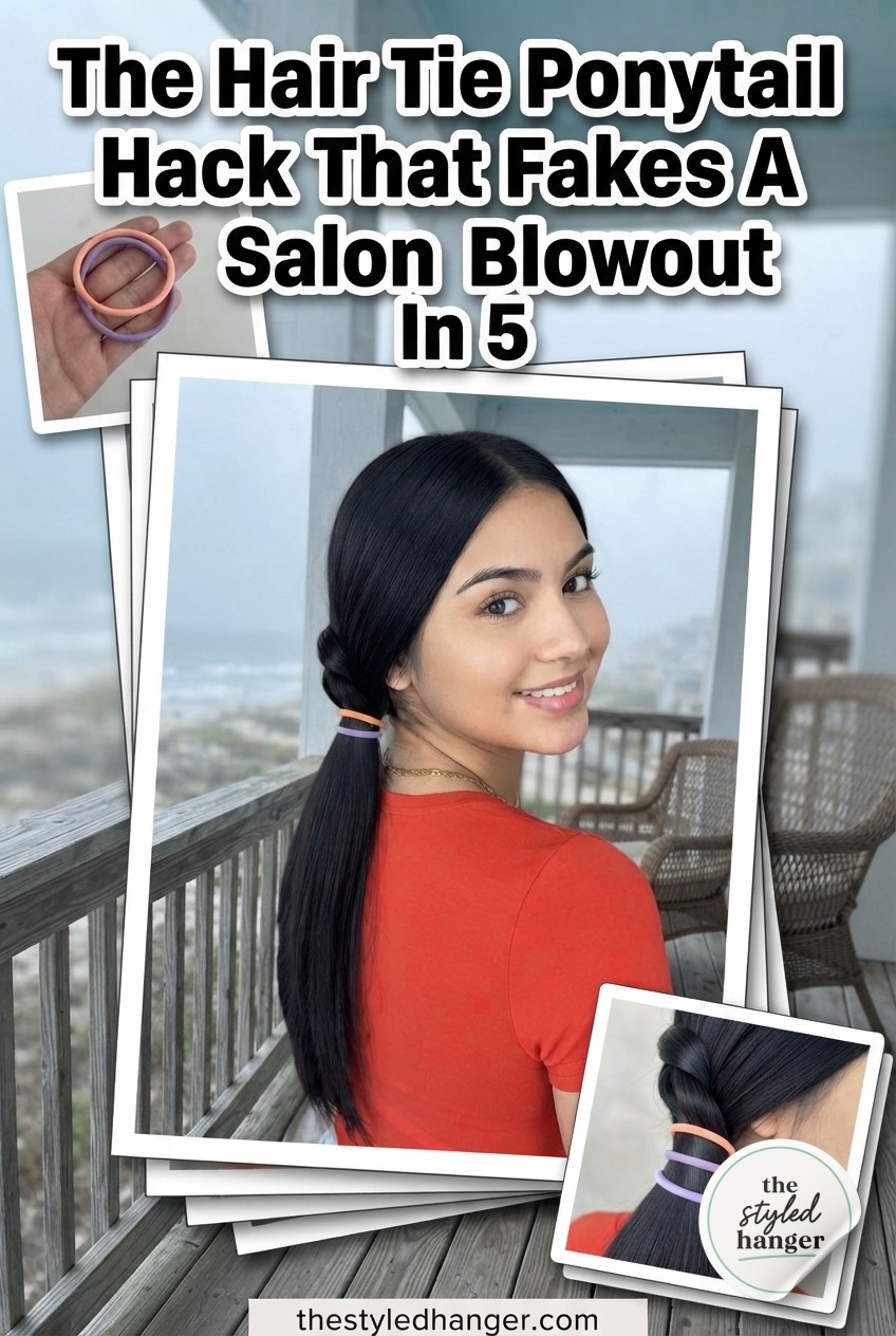 The Hair Tie Ponytail Hack That Fakes A Salon Blowout In 5