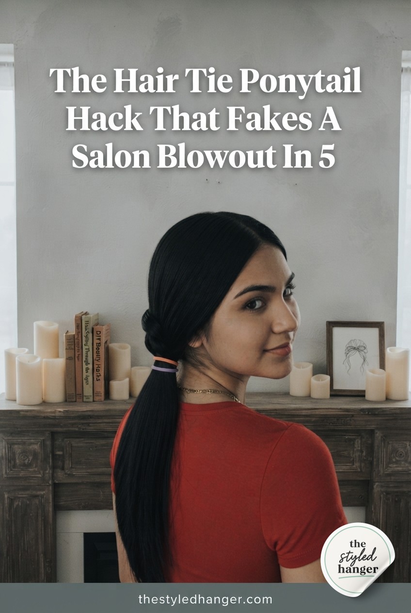 The Hair Tie Ponytail Hack That Fakes A Salon Blowout In 5