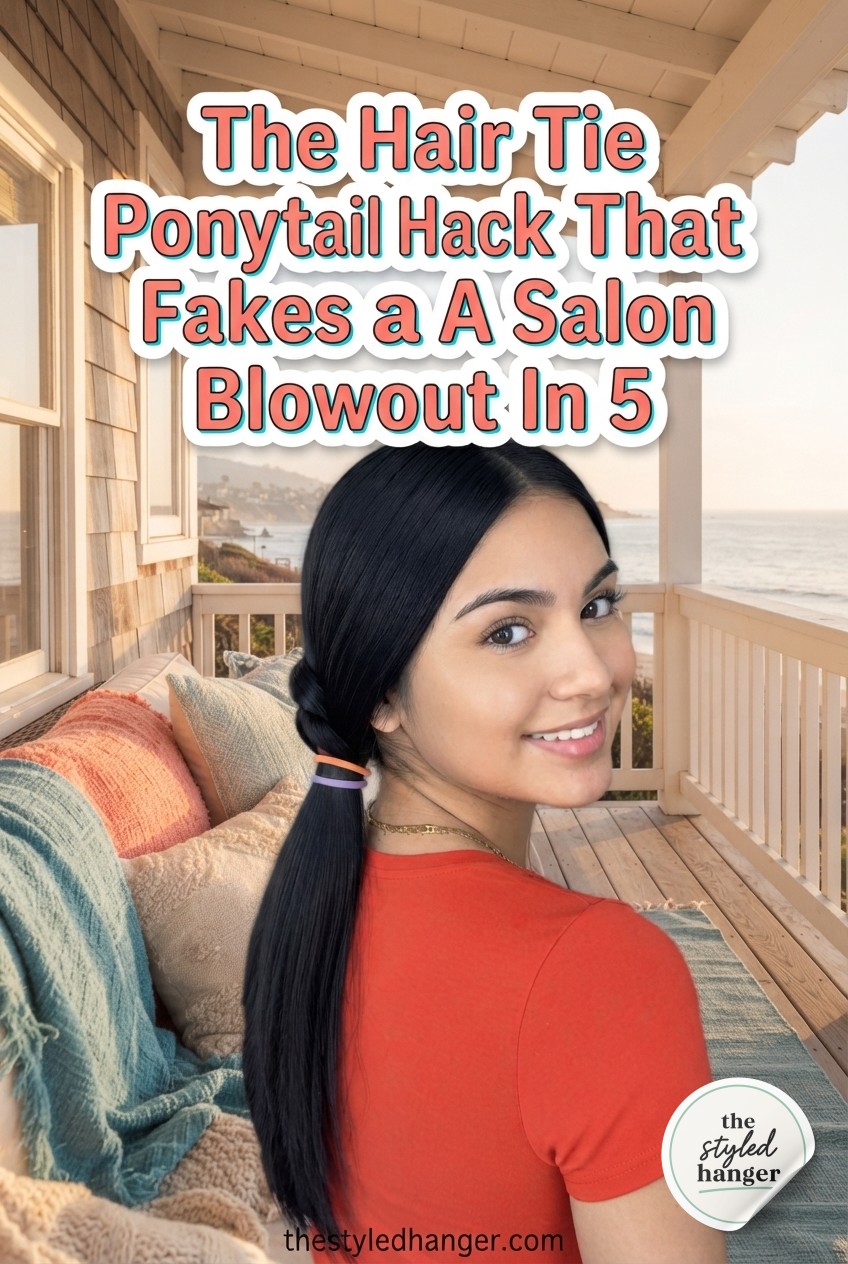 The Hair Tie Ponytail Hack That Fakes A Salon Blowout In 5