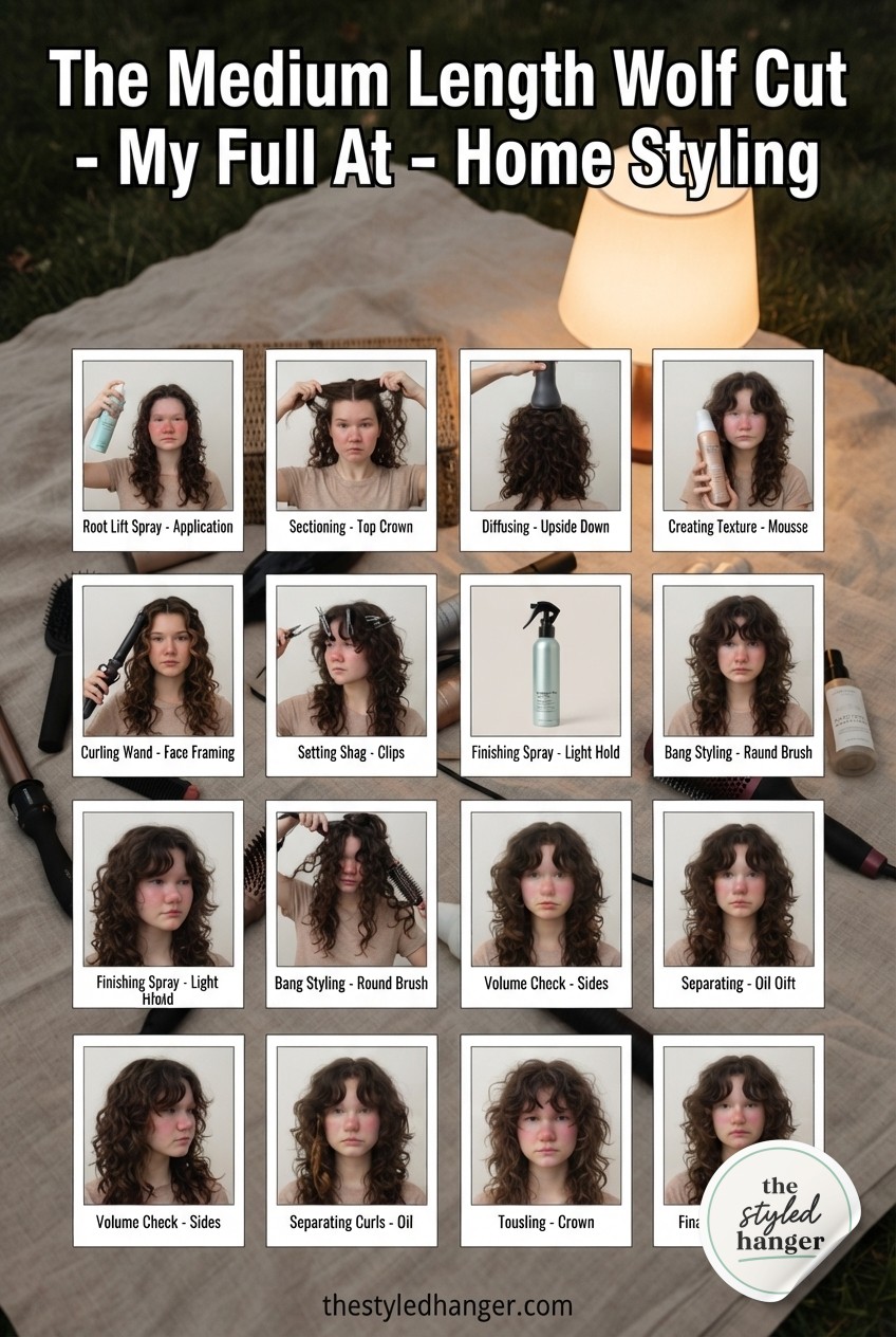 The Medium Length Wolf Cut - My Full At - Home Styling