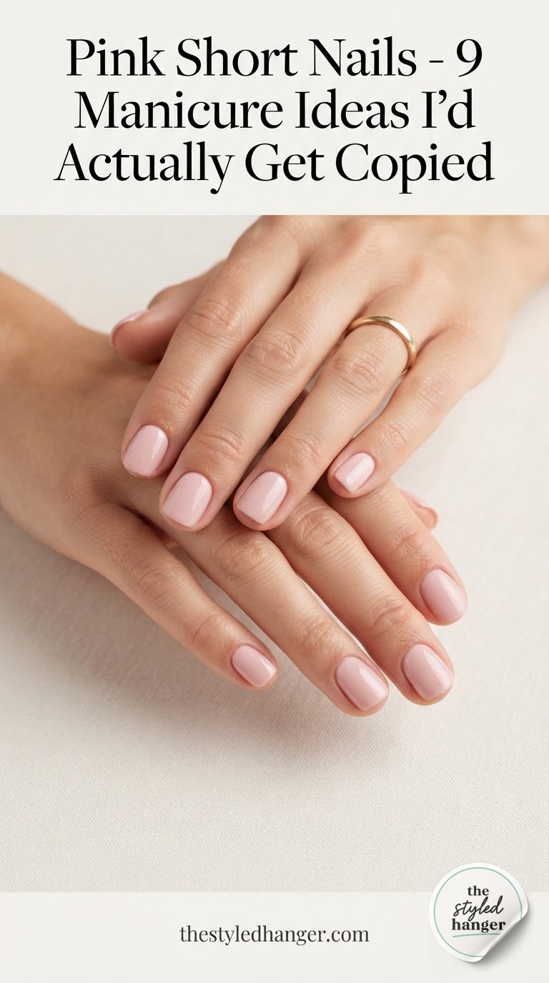 Pink Short Nails - 9 Manicure Ideas I'd Actually Get Copied