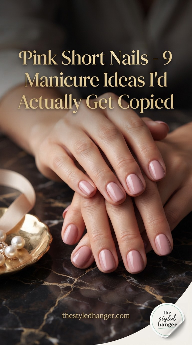 Pink Short Nails - 9 Manicure Ideas I'd Actually Get Copied