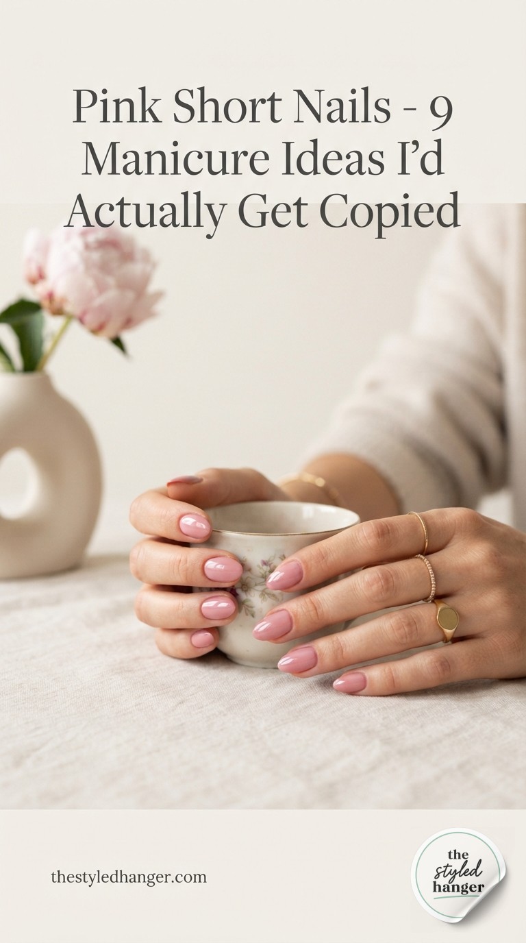 Pink Short Nails - 9 Manicure Ideas I'd Actually Get Copied