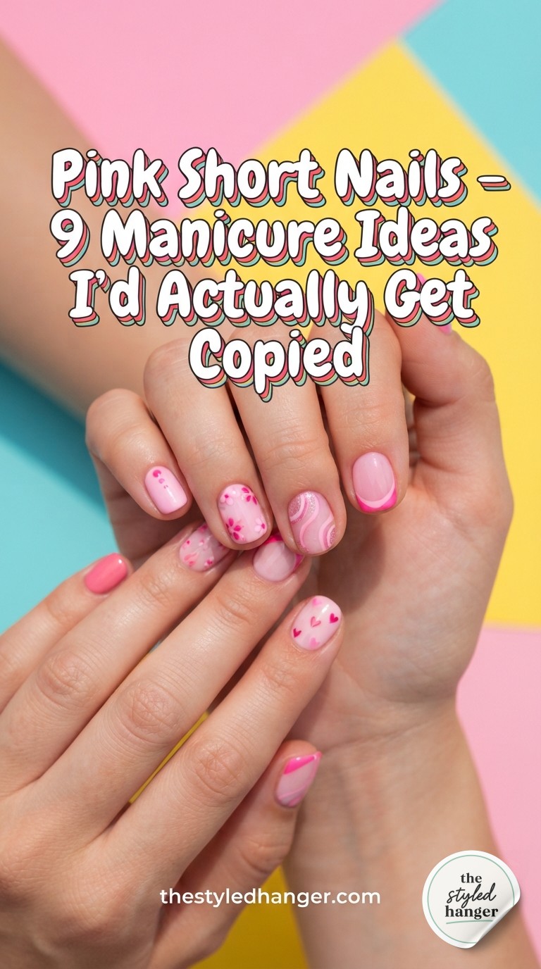 Pink Short Nails - 9 Manicure Ideas I'd Actually Get Copied
